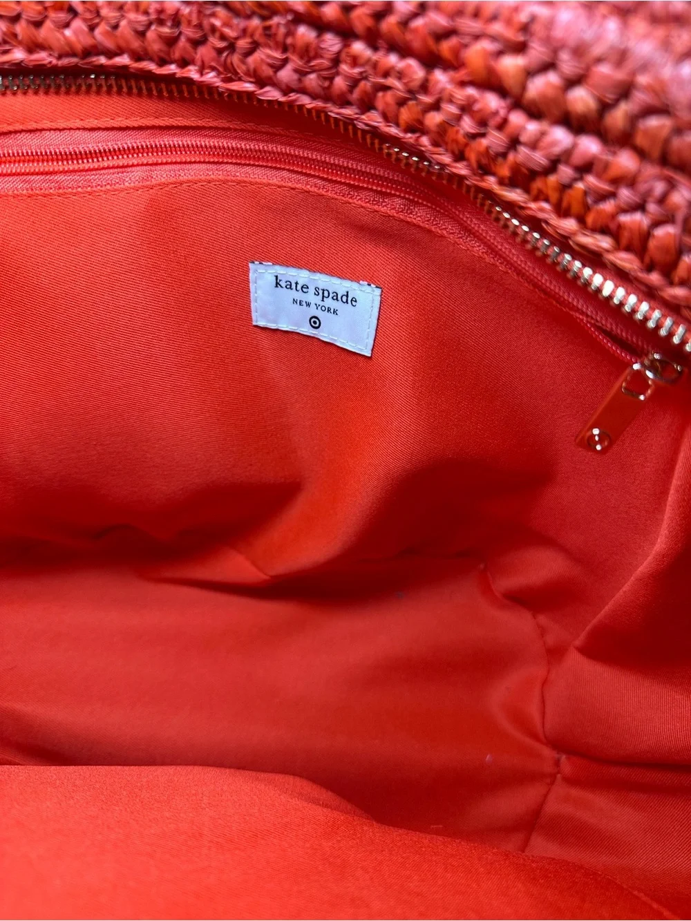 kate spade x Target Woven straw tote with bow detail
